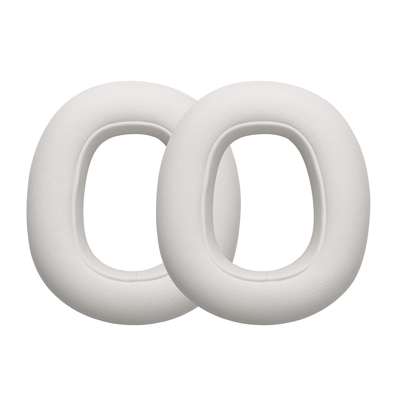 

kwmobile 2x headphone cover Logitech Compatible with G735 replacement ear pads - cushion PU leather white