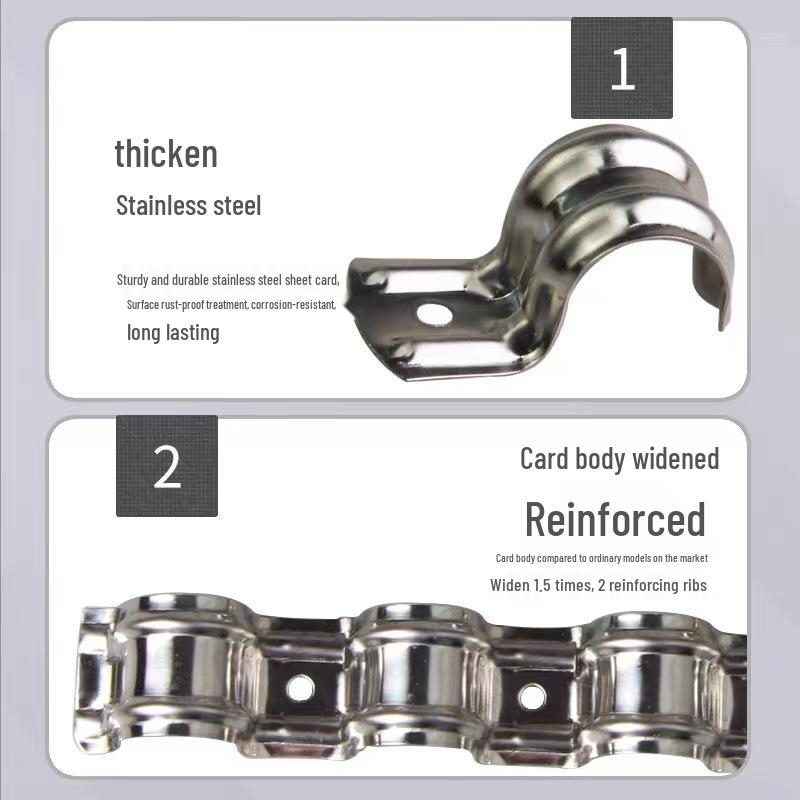 Single-Sided U-Shaped P-Shaped Stainless Steel Pipe Clamp for 16-20 Iron Conduit