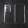 Transparent Case For OPPO Find N5 N3 Flip N2 Flip N3Flip N2Flip 5G Back Ring Holder Bracket Phone Cover Hard PC Shockproof Shell