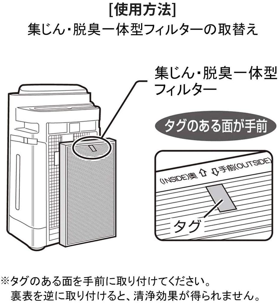 FLN Dust Collection Filter for Humidifying Air Purifier with 1 piece FZ-AX70HF (Compatible KC-700Y4, KC-70E8, KC-A70, KI-AX70) -