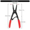 Heavy Duty Spindle Snaps Rings Pliers Internal External Circlip Pliers for Pickup Tool with Ratcheting Lock Mechanism