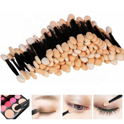 30/50/100/150/200 Piezas Pincel de Sombra de Ojos Desechable Aplicador de Esponja de Doble Lado Portátil para Viaje Mujeres Herramientas de Maquillaje de Ojos de Doble Cabeza