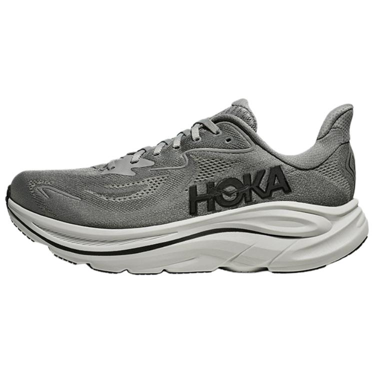 HOKA One One Clifton 10 Comfortable Versatile Durable Breathable Running Shoes Men Sneakers Gray 1162030-GYST