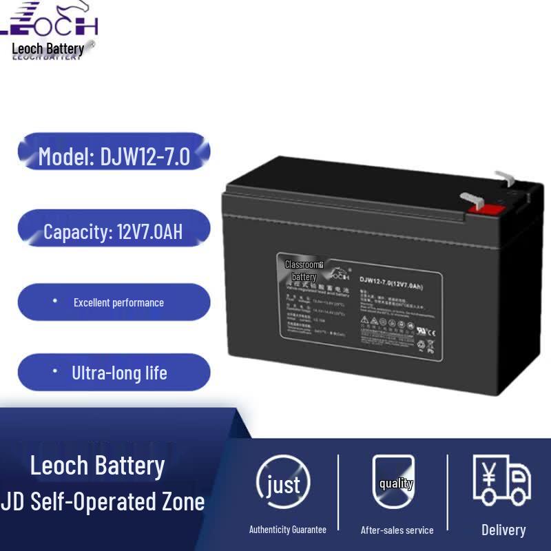 Leoch DJW12-7 12V 7Ah Sealed Lead-Acid Battery