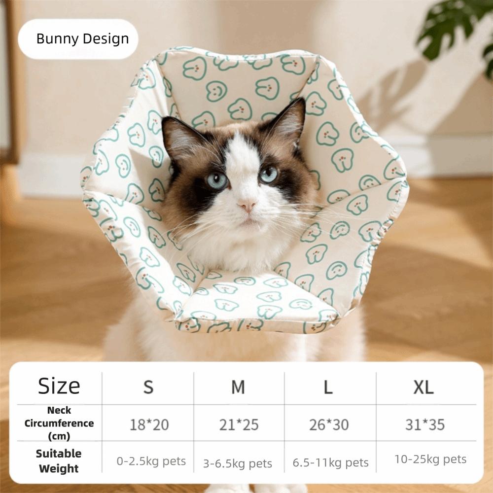 

Adjustable Anti-Bite Collar Comfortable Beauty Headgear New Cleaning Collar Post-Surgery S-Little Rabbit
