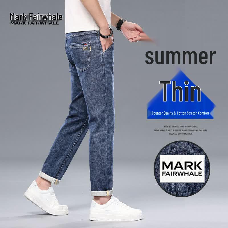 

MARK FAIRWHALE Men s Summer Thin Stretch Jeans 34