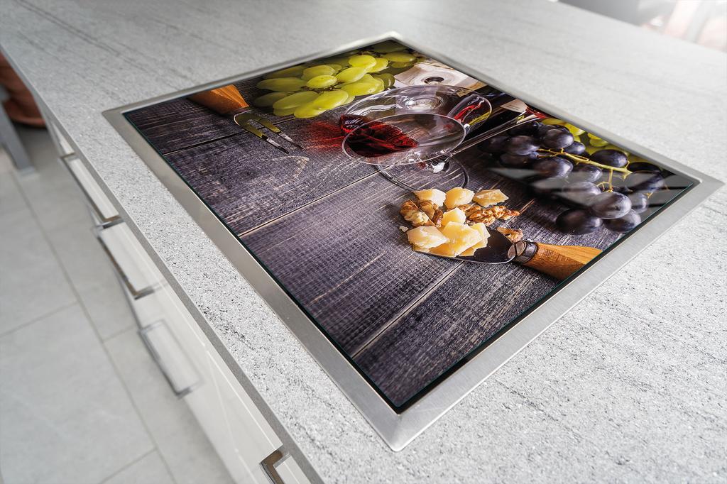 SZKLANA DESKA DO KROJENIA 52x30 WINO