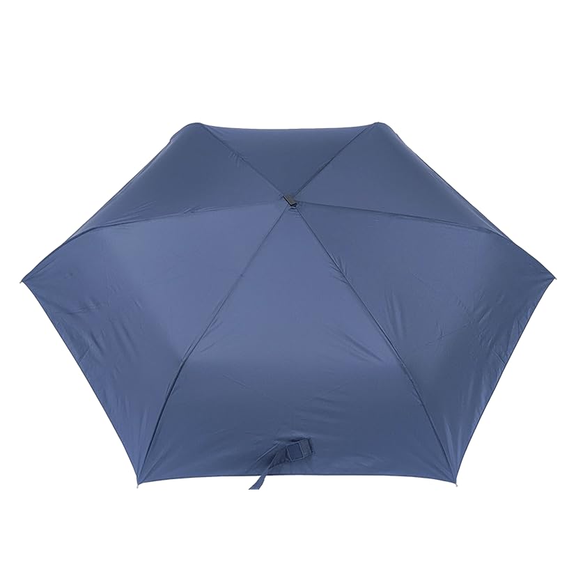 Rose Sangyo Long Mini Folding Solid 82650502 Men's Umbrella, 65cm, Umbrella, Color, Navy,