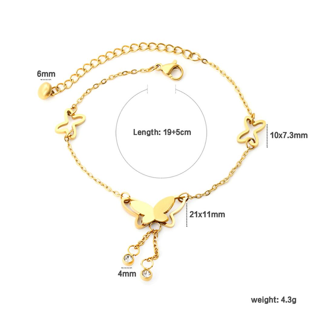 Fashionable Cross Ankle Bracelet Fade Resistant Minimalist Elegant Women Foot Jewelry