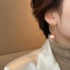 Vintage Oval Pearl Earring for Women Elegant Delicate Temperament Fashion All-match Drop Earrings Women Accessories