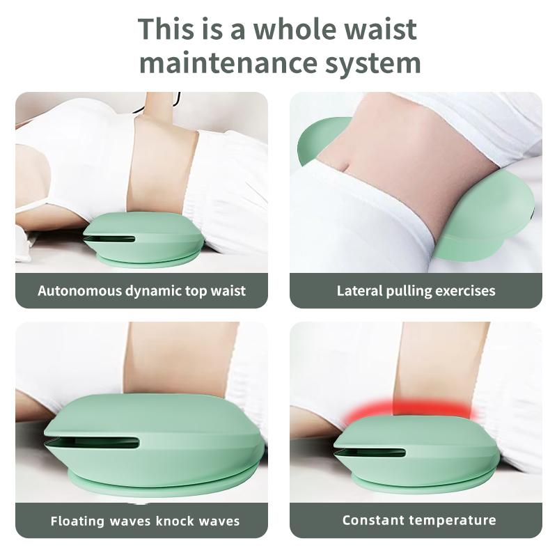 Electric Lumbar Traction Device Massager with Heat Function & Adjustable Intensity,Electric Inflatable Back Stretcher Device
