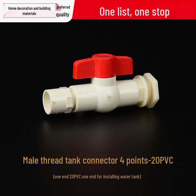 Plastic Water Storage Tank Faucet and Valve Accessories