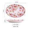 12-inch Red Ceramic Fish Plate