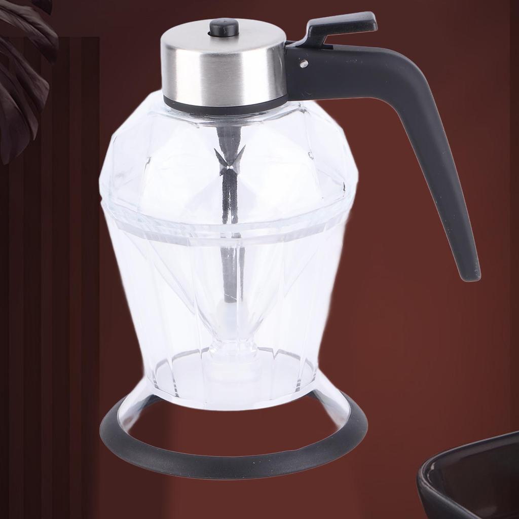 Diamond Honey Bottle Press Type Transparent Glass 200ml Handheld Oil Dispenser for Soy Sauce