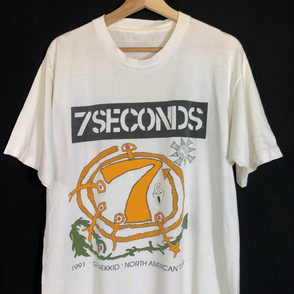 Hot 7 Seconds Band White Cotton Size S To 4XL Shirt Adults Unisex T-Shirt XXL