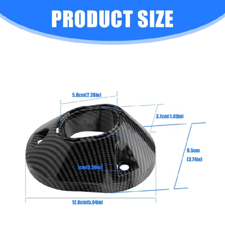 Universal Motorcycle Tailpipe Exhaust Port Guard Fit for CLICK160 Models ABS Construction Enhanced Safety Carbon Texture