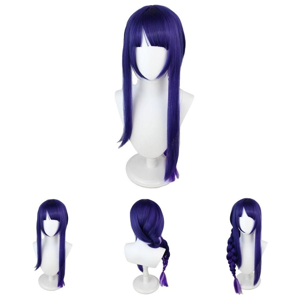 Genshin Impact Raiden Shogun Cosplay Wig With Luxurious Synthetic Hair For Anime Fans