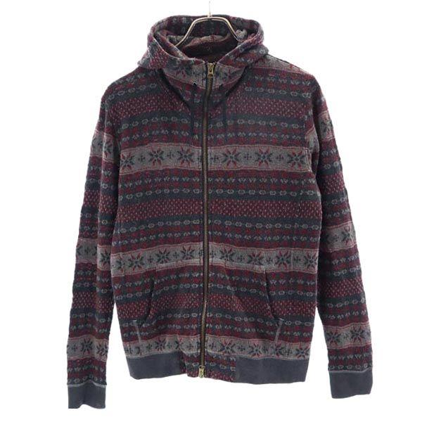 LOUNGE LIZARD Long sleeve Zip hoodie 2 Gray Men's Used