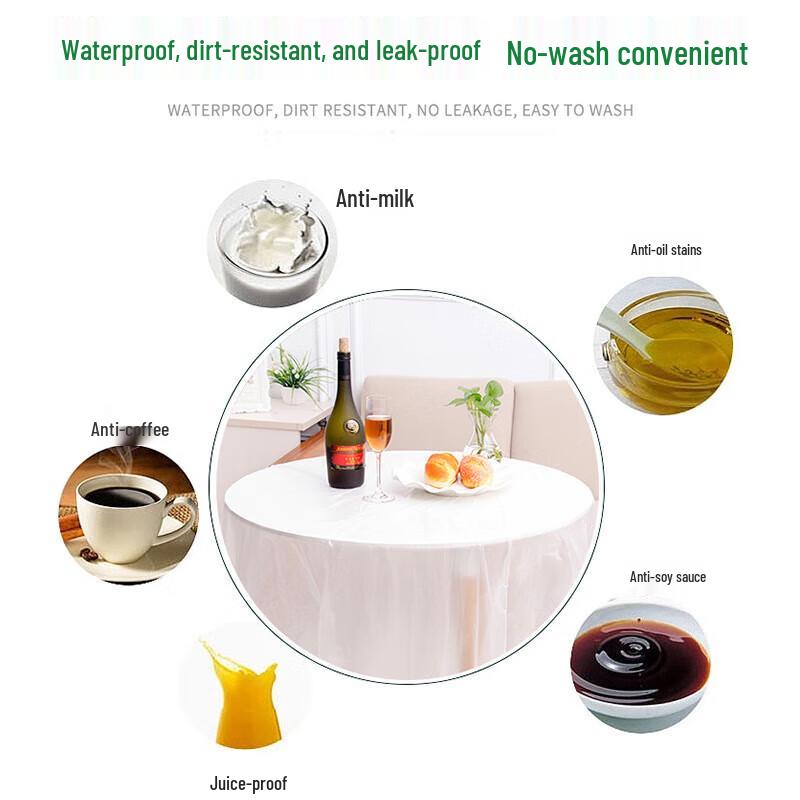 Sijilv Kang Thickened Disposable Plastic Tablecloth