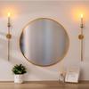Set of 2 Long Wall Candle Sconce Retro Chic Wall Sconces Candle Holder Decoration for Dining Room, Living Room, Office, Bathroom