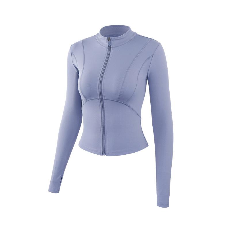 New Autumn And Winter Yoga Clothes For Women, Slim Fit And Slimming, Running Sports Jacket, Long Sleeved Fitness Top