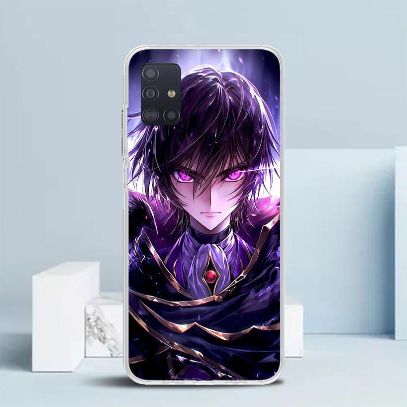 Code Geass Anime Phone Case For Samsung Galaxy A52 A32 A22 A12 A51 A50S A30S A10S Note 20 Ultra 10 S10 Plus A31 A20 A71 A72 Gala