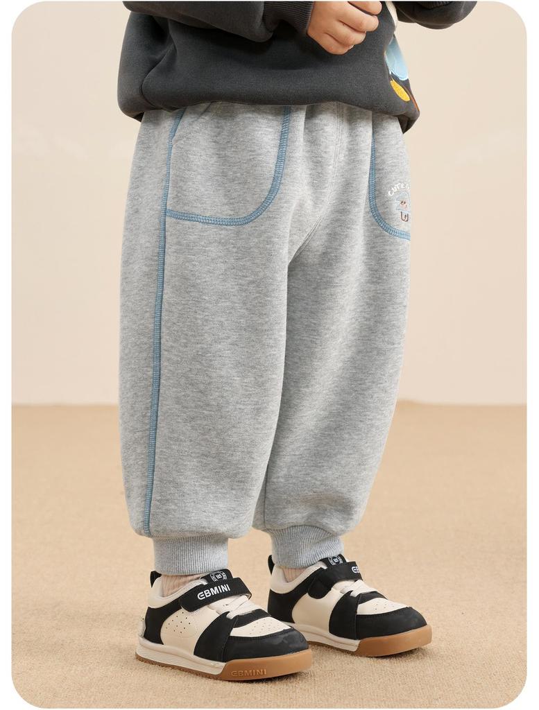 Kaka Panda Kids' Fleece-Lined Winter Pants: Warm Sweatpants for Boys and Girls