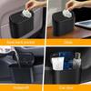Mini-Auto-Mülleimer, auslaufsicherer kleiner Auto-Mülleimer, Auto-Mülleimer-Organizer-Container, tragbarer hängender Mini-Auto-Mülleimer