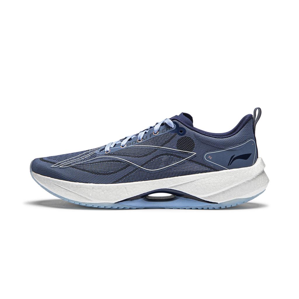Li-Ning Super Lightweight 21 High Resilience Cushioning Breathable Non-Slip Wear-Resistant Low-Top Running Shoes Men sneakers Butterfly-Blue ARBU001-9