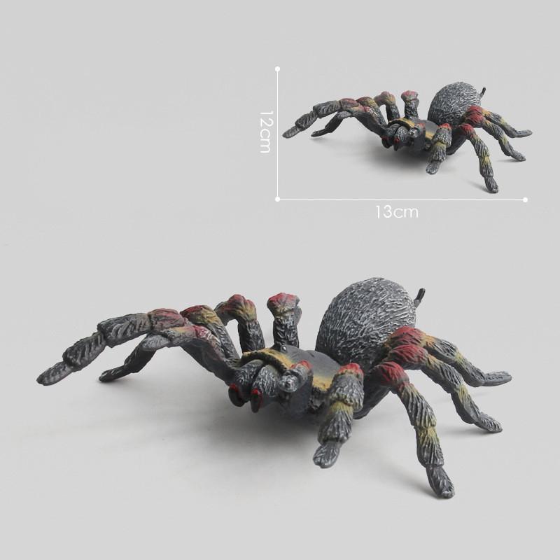 Simulation Animal Scale Ratio Model 10cm Large Fake Spider Tarantula Black Spider Fun Halloween Prank Horror Props Children Novelty Toy