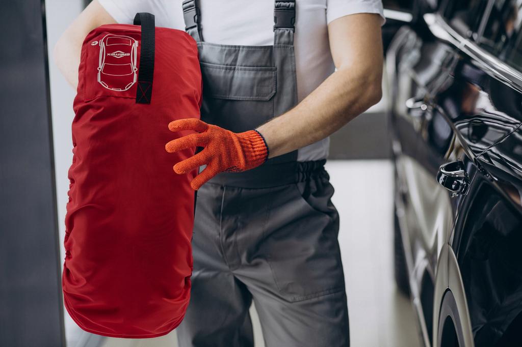 4 Stück Schutzhülle für Ersatzräder und Reifen 17-20' Rot