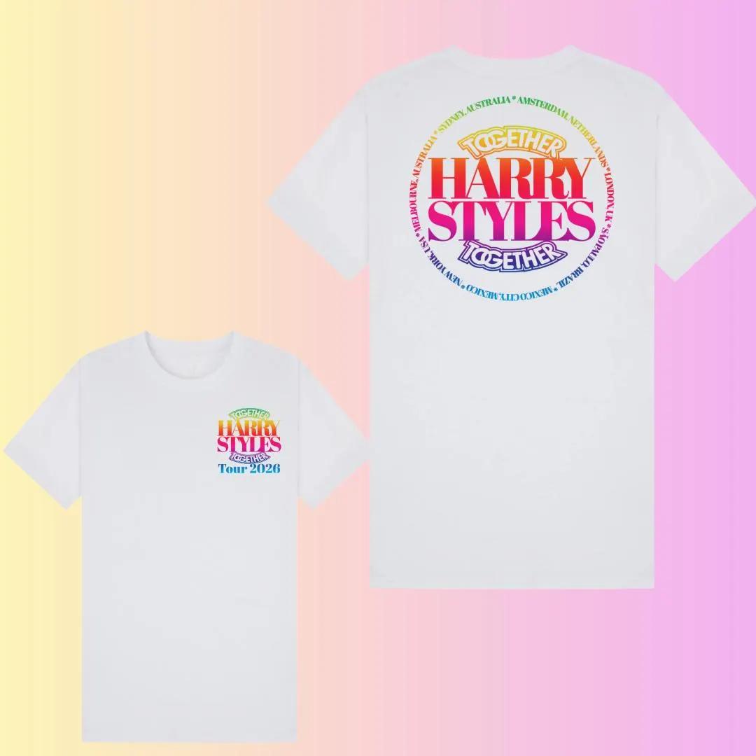 Harry Styles Together Tour 2026 Print Tshirt Music Cotton Clothes Men Street Casual Fashion Hiphop Unisex Couple T Shirt 2XL