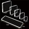 A60Z12 Pieces Stamp Blocks Acrylic Clear Stamping Blocks Tools With Grid Lines For Scrapbooking Crafts Makingmay