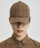 AJOBYAJO Check Baseball Cap [Camel]