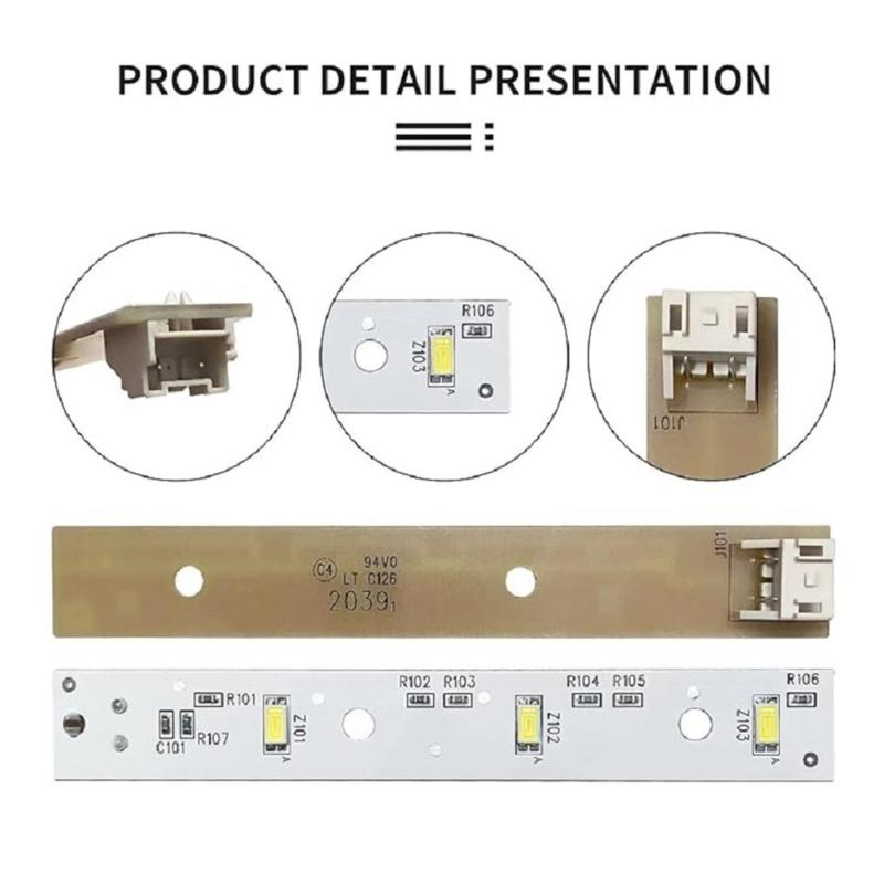 2pcs Refrigerator LED Light Board for WR55X26671 AP6035586 4468532 EAP11767930 PS11767930 CZS22MSKEHSS Easy Installation