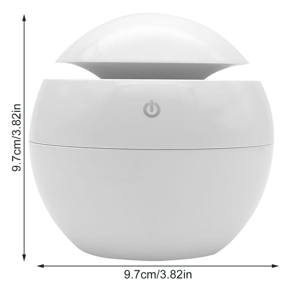 Umidificator USB pentru acasă Pulverizator de birou cu difuzor de cereale din lemn, deschis, colorat, pentru birou de aromă