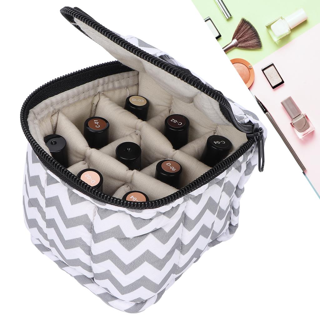 Nail Polish Carrying Case Nail Polish Storage Bag Organizer Holds 9 Bottles Manicure Tool