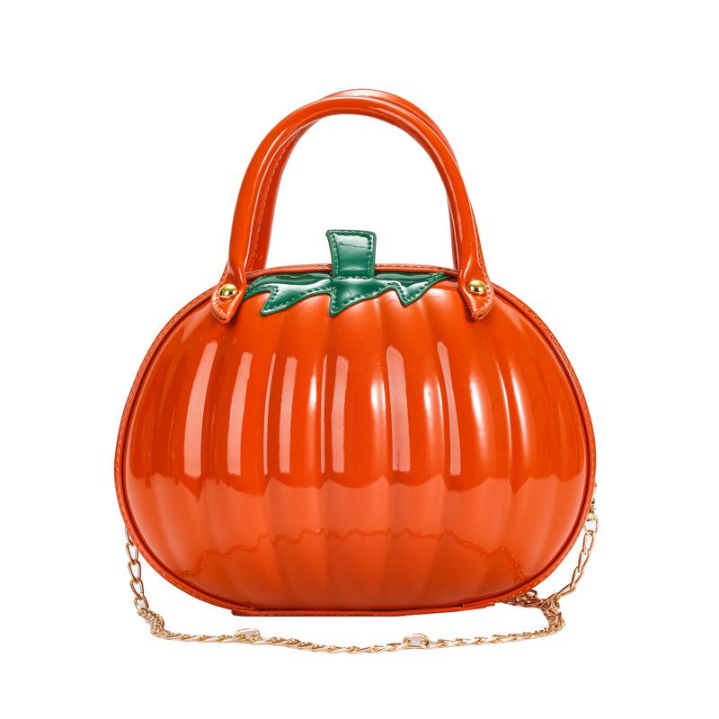 

Halloween pumpkin bag 2025 new European and American fashion personalized design foreign style portable shoulder chain small round bag помаранчевий