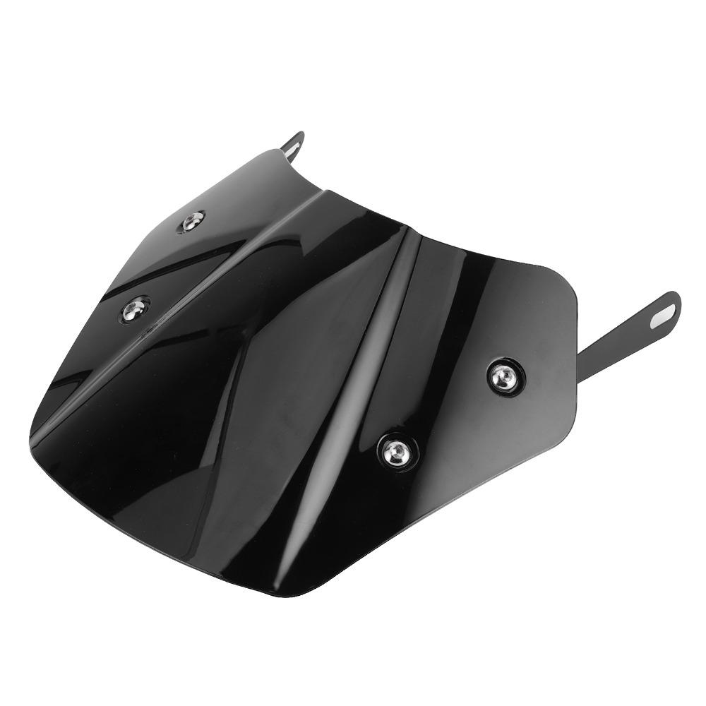 With Mounting Bracket Motorcycle Wind Deflector Black Universal Wind Deflector  Headlight Cover