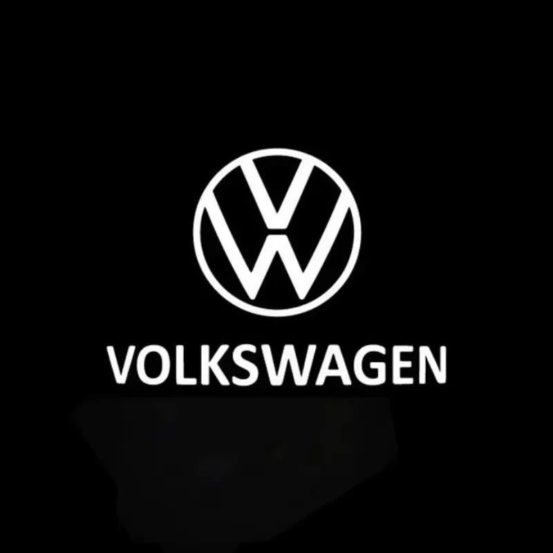 2PCS LED Wireless Laser Projector Car Door Welcome Lamps Logo Night Light for Volkswagen VW Beetle Golf Bora Lavida Touran CaddyKD4