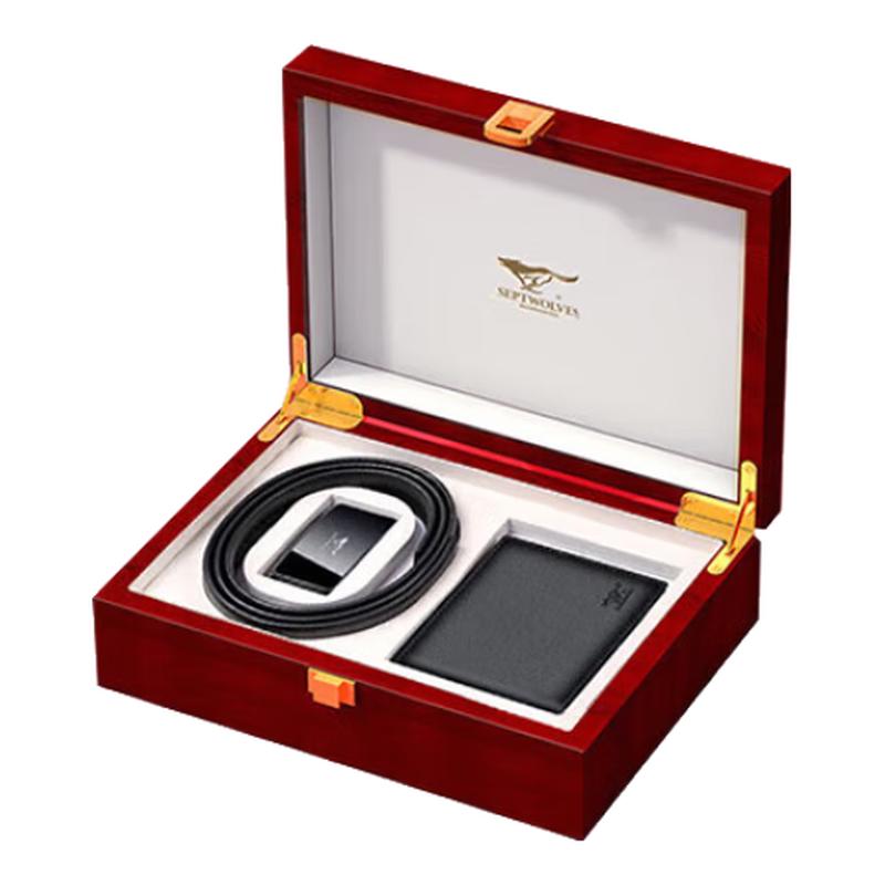 Seven Wolves Men's Genuine Leather Belt Gift Sets