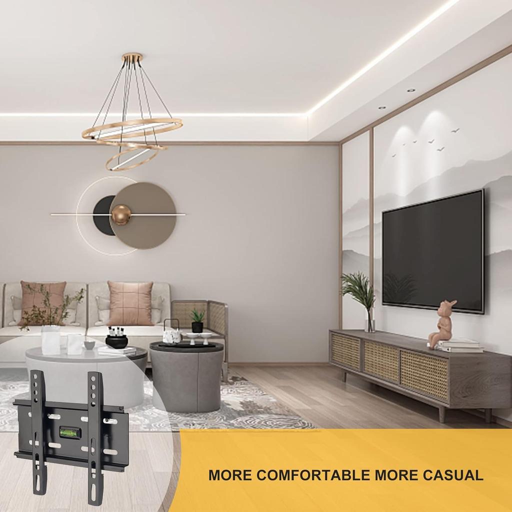 BEISHI Stativ LED LCD TV Veggfeste Brakett Tiltjusterbar Forsterket Støtte for 14''-42'' Last Opptil 35 kg VESA 200*200 mm