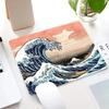 Japanese Art Kanagawa Waves Mouse Pad Gamer Desk Mat Square Gaming Office Accessories Rug Mousepad PC Rubber Keyboard Table Mats