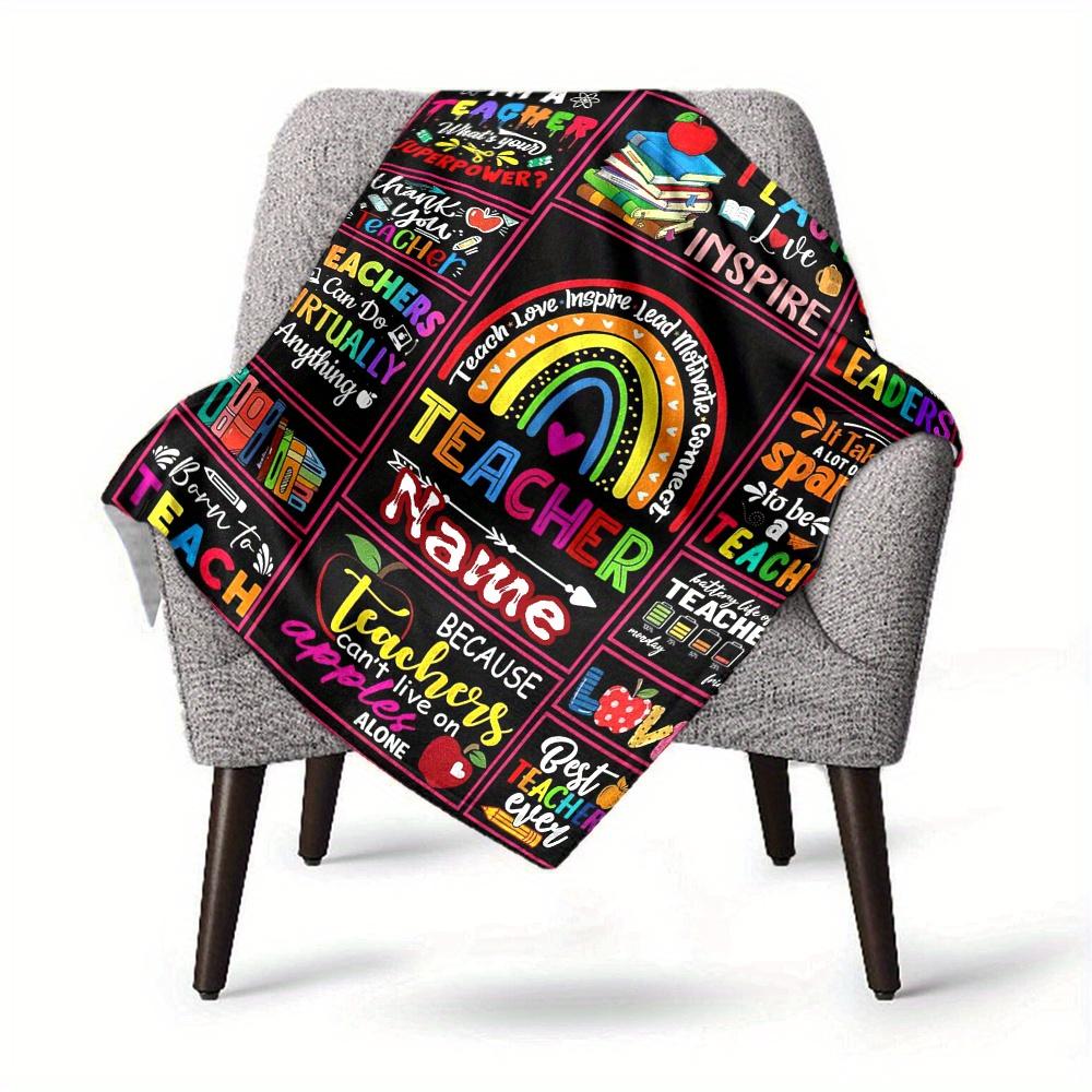 Home Teach Love Inspire Blanket Fashion Home Decor Used For Living Room Bedroom Sofa Bed Camping Soft And Warmt81