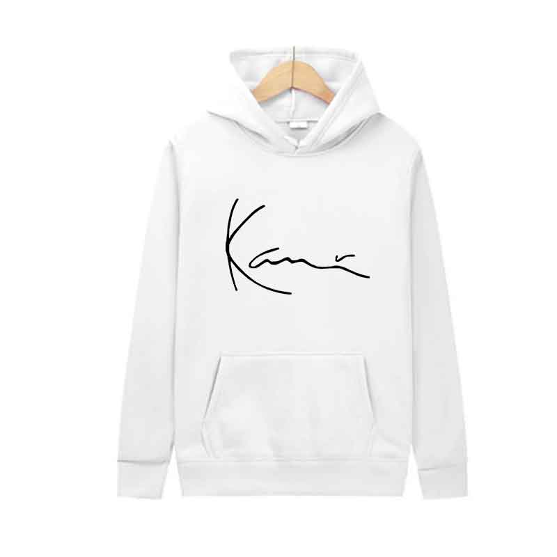 Men Blue White Fashion Trends Hoodie Print Casual Streetwear Sports Jogging Sweatshirt Pullover Spring Autumn Daily Unisex Cloth