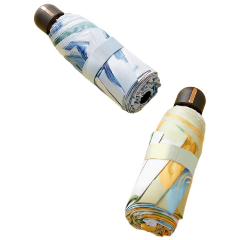 Oil Painting Series Compact UV Protection Umbrella