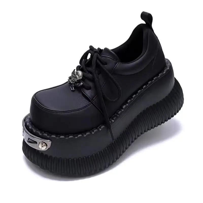 Thick Soled Fashion Japanese Princess Womens Shoes Spring Autumn Retro Trendy Versatile Casual Shoes Sneakers