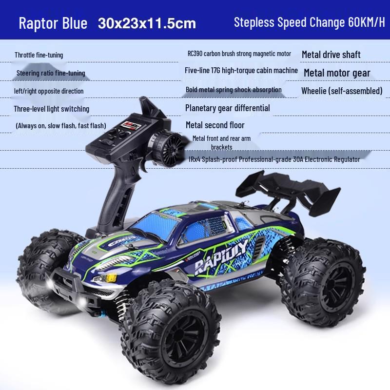 

1:16 Scale Brushless RC Off-Road Vehicle - High-Speed, Four-Wheel Drive, Professional Climbing & Drifting Car