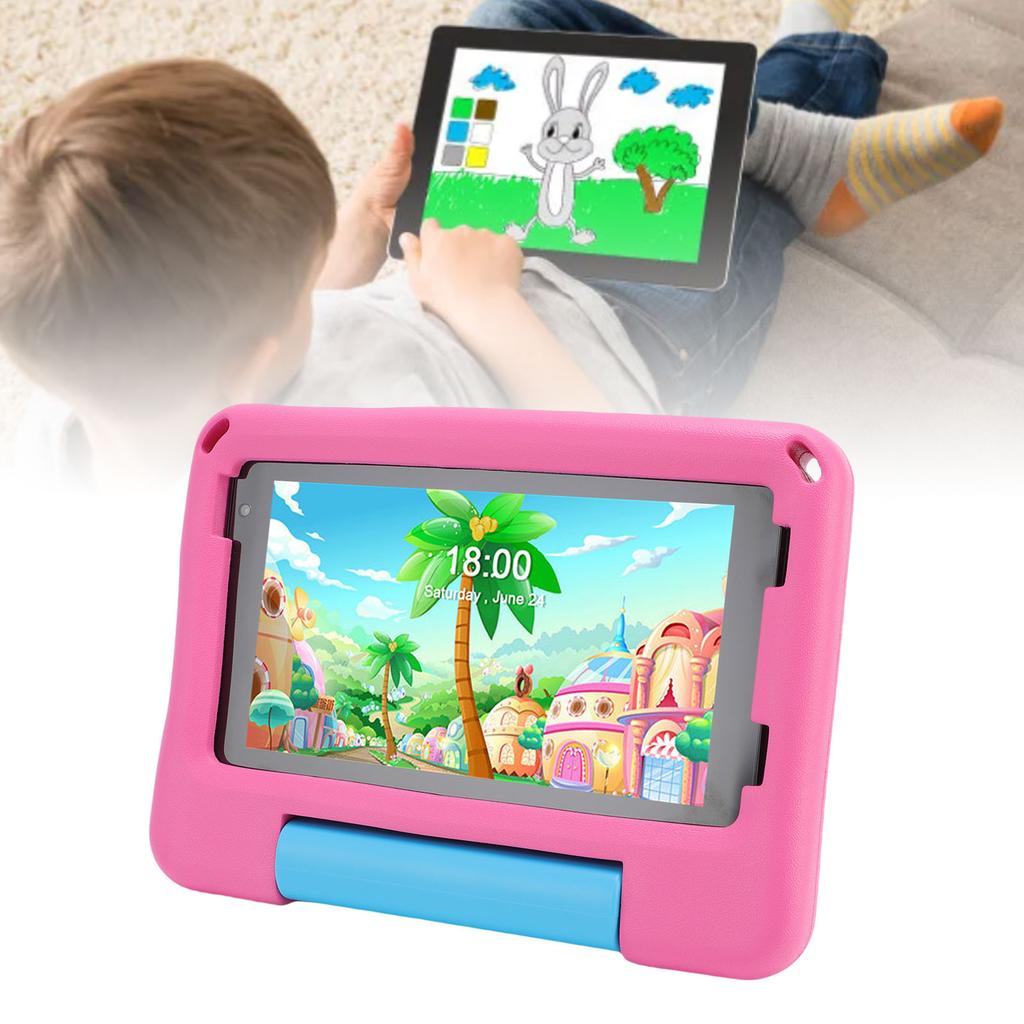 7in Tablet Toy 1024x600 HD Screen 5G Wifi Wifi6 3500mah Battery for   14 with Drop Proof Case 2 Camera