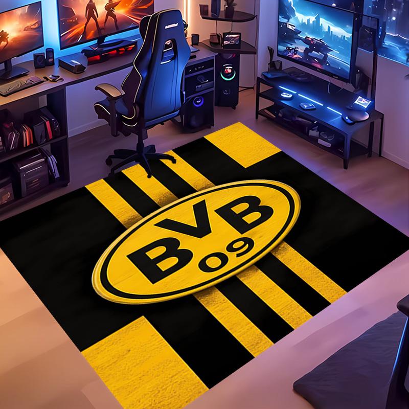 1pc Football club logo Entrance Mat, Non-Slip Mat Area Rug,Room Decor, Outdoor Decor, Kitchen Rug,Doormat - Machine Washable, Easy to Clean
